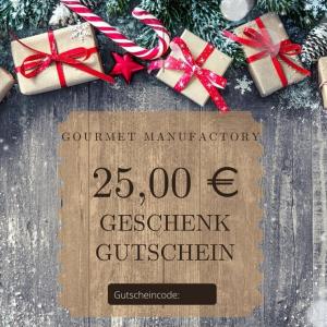 Geschenkgutschein ► Gutscheine für Weihnachten | GOURMETmanufactory