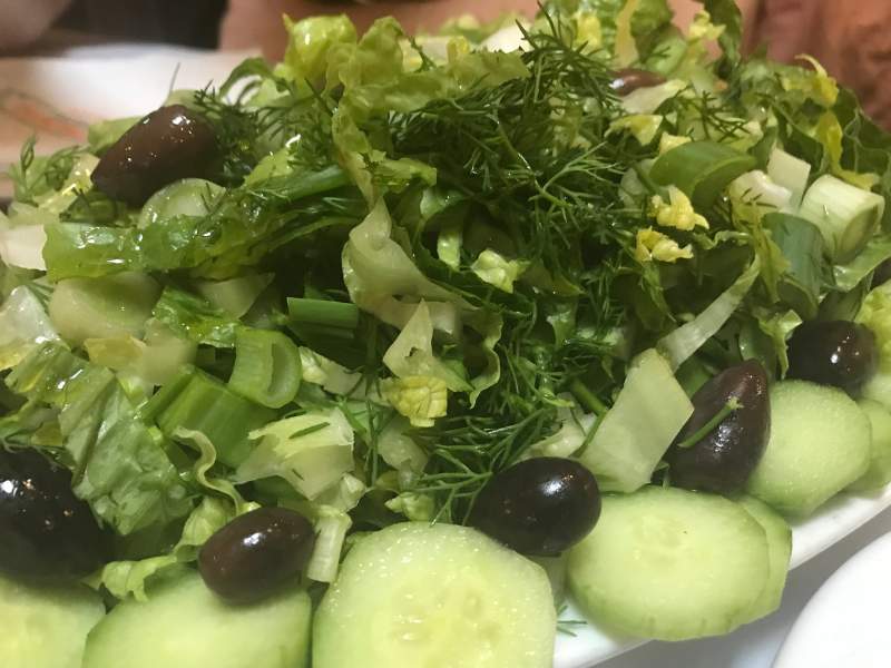 Einfacher grüner Salat